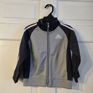 Adidas Gray and Black Track Jacket